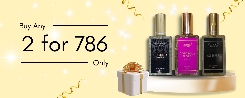 2 Perfumes + free Attar