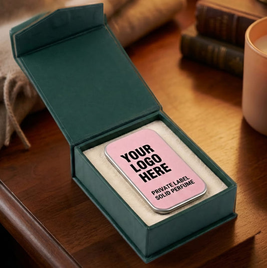 Solid Perfume (Alcohol-Free Wax) - Premium Rigid Box - Custom Branding
