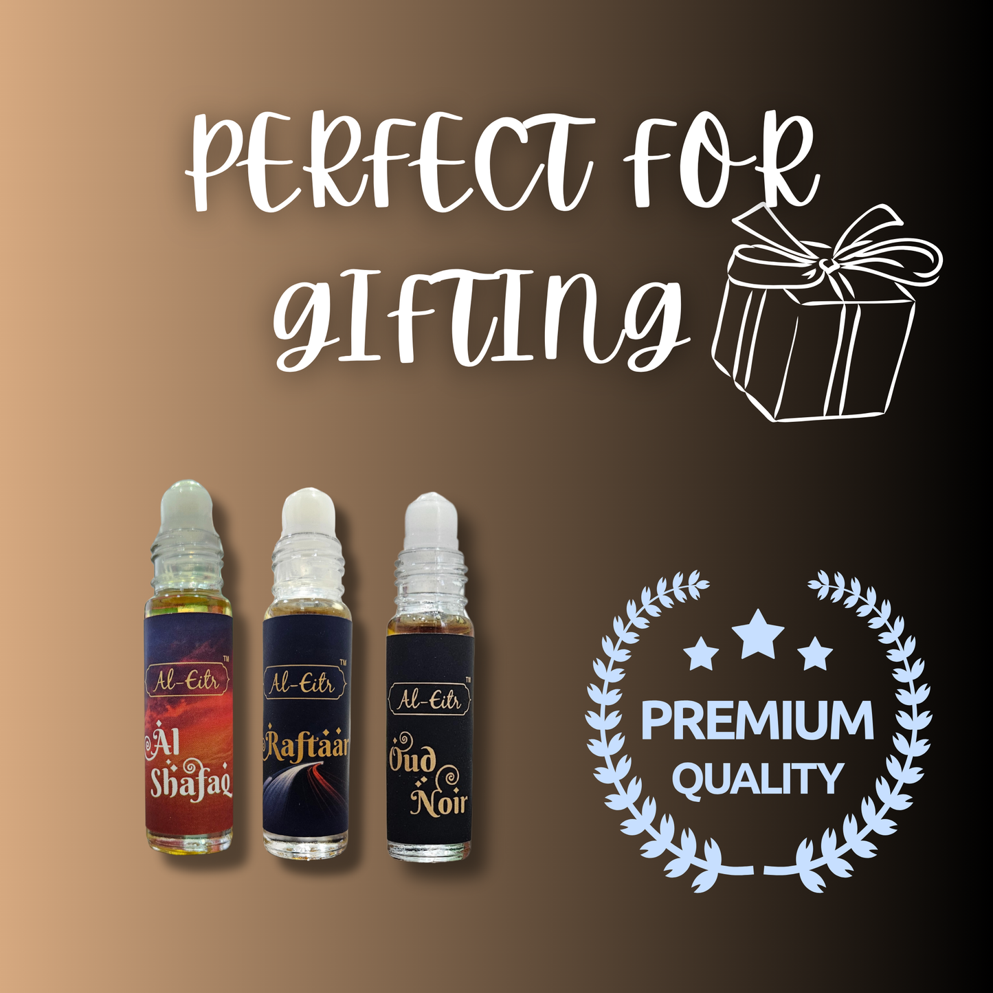 3 Pcs Al Shafaq, Raftaar, Oud Noir 6 ML each